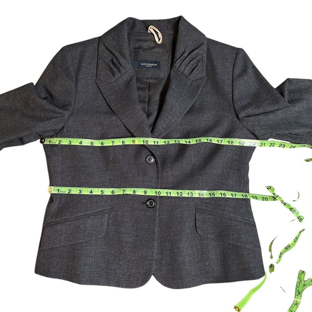 PIAZZA SEMPIONE Wool Blazer Fitted Jacket sz 50 Italy - Picture 7 of 10